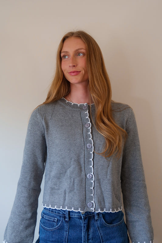 Stitch Contrast Cardigan
