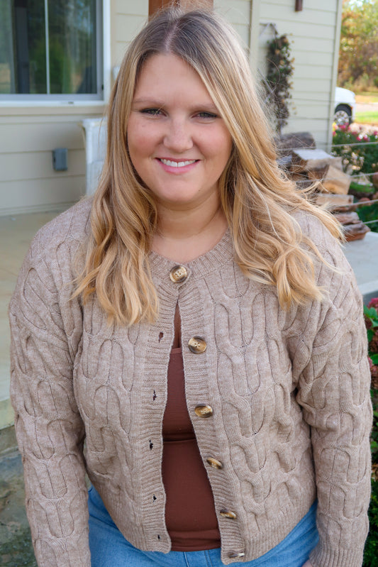 Chestnut Lane Cable Cardigan